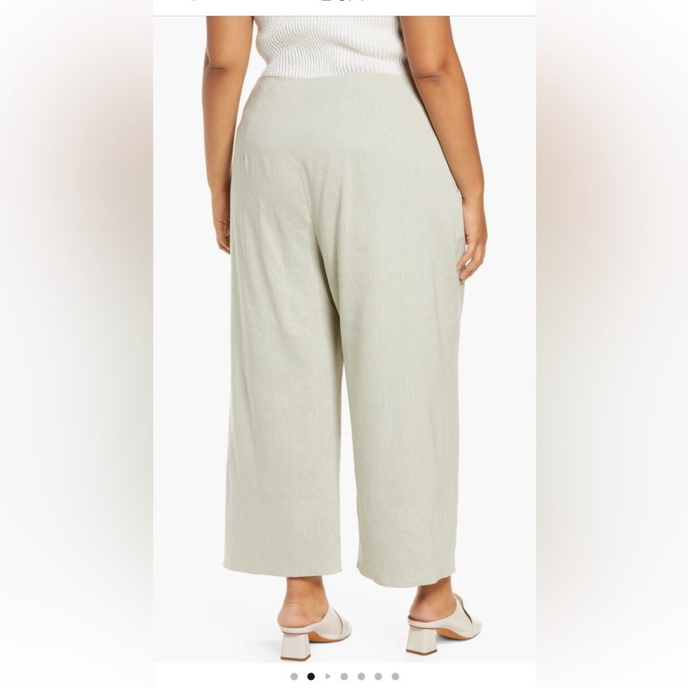 Vince Crop Wide Leg Linen Pants size 18 - Picture 7 of 8
